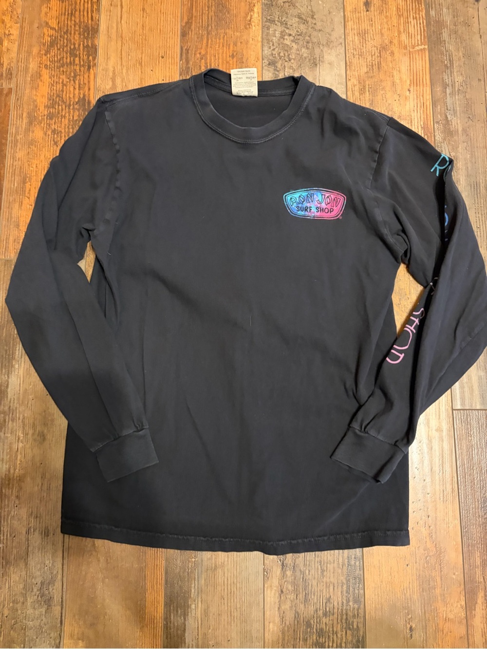 Ron Jon Surf Shop Black Long Sleeve crab T-Shirt size medium